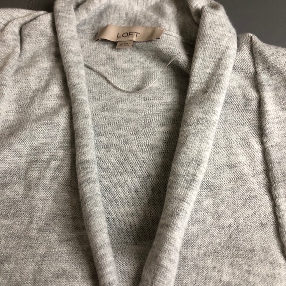 Loft Long Sweater Grey and White XS - Picture 3 of 5